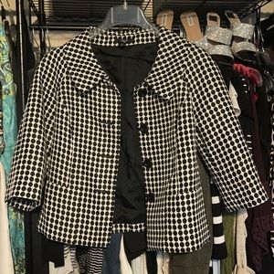 Alfani Polka Dot Lined Blazer Size 4P